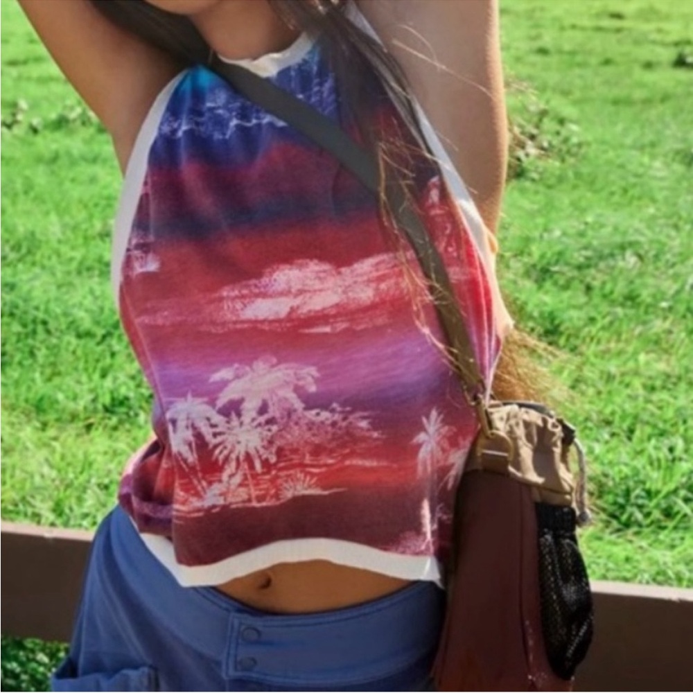 NWOT Free People Movement Tropical Love Tank